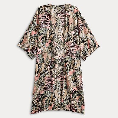 Women's Couture Gems Safari Print Kimono
