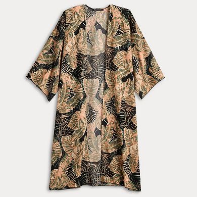 Women's Couture Gems Safari Print Kimono