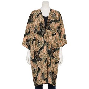 Women's Couture Gems Safari Print Kimono