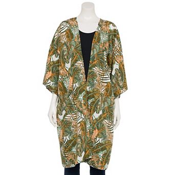 Women's Couture Gems Safari Print Kimono