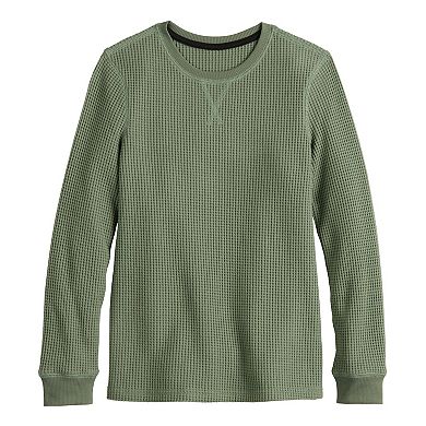 Boys 8-20 Sonoma Goods For Life® Supersoft Long Sleeve Thermal Crew in Regular & Husky