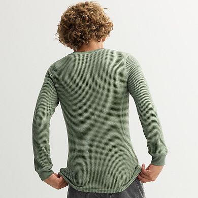 Boys 8-20 Sonoma Goods For Life® Supersoft Long Sleeve Thermal Crew in Regular & Husky