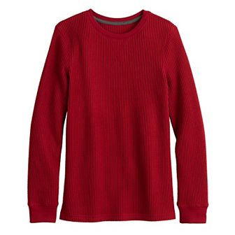 Boys 8-20 Sonoma Goods For Life® Supersoft Long Sleeve Thermal Crew in Regular & Husky