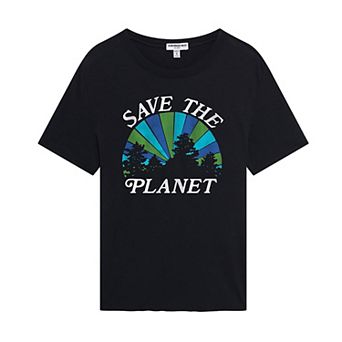 Women's Suburban Riot Save The Planet Loose Graphic Tee