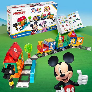 Tytan Magnetic Tiles Disney’s Mickey Mouse Jumbo Train 112-pc. Magnetic Tile Set