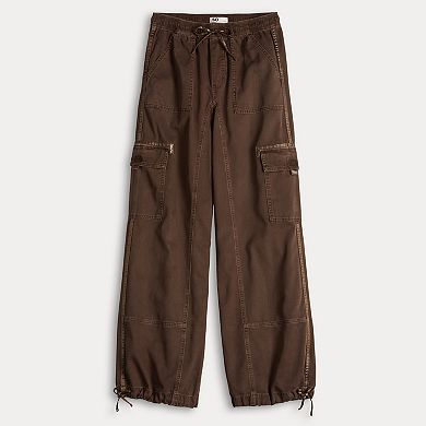 Juniors' SO® High Rise Pull-On Baggy Cargo Pants