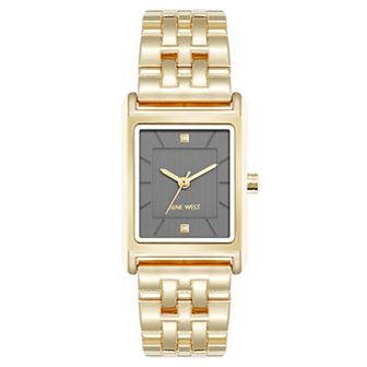 Nine West Women's Polished Bracelet Tank Watch