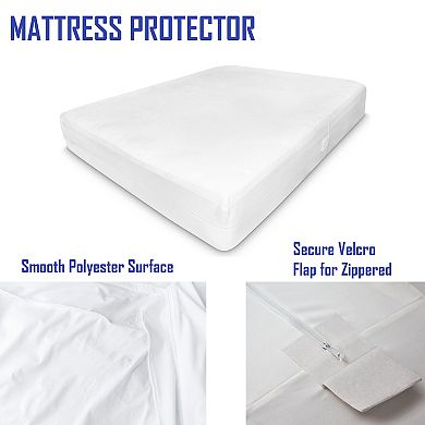 Continental Sleep, Premium Zippered Mattress Protector with Breathable, Fits Mattress 6" to 9"
