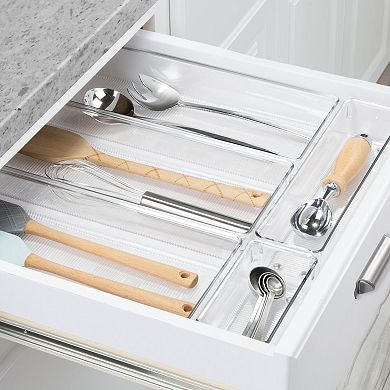 iDesign Linus Collection 5-Piece Plastic Kitchen Drawer Organizer Set