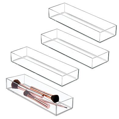 iDesign Clarity Collection Stackable Drawer Organizer - Set of 4