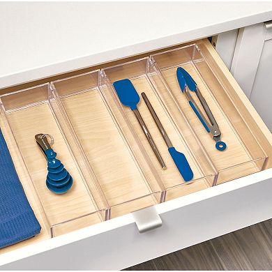 iDesign Clarity Collection Stackable Drawer Organizer - Set of 4