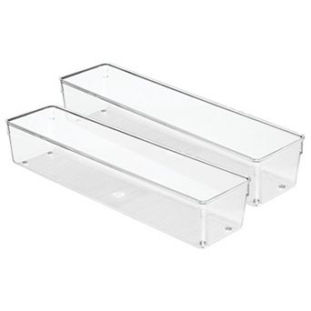 iDesign Linus Collection Plastic Drawer Organizer - Set of 2