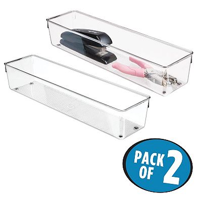 iDesign Linus Collection Plastic Drawer Organizer - Set of 2