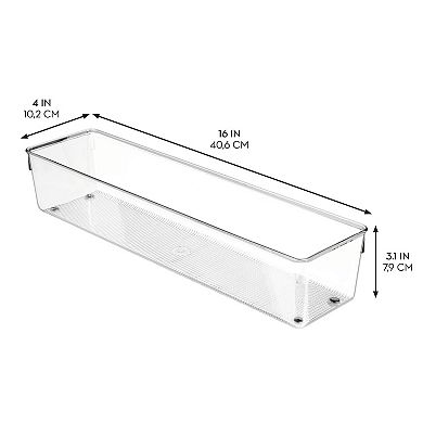 iDesign Linus Collection Plastic Drawer Organizer - Set of 2