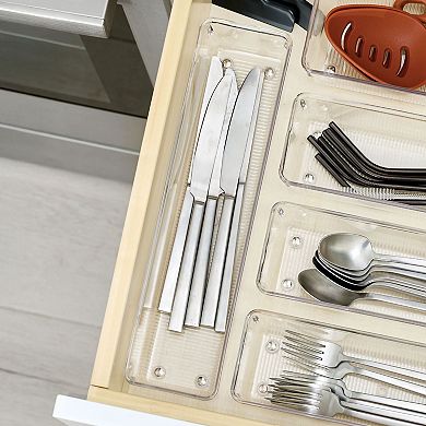 iDesign Linus Collection Plastic Drawer Organizer - Set of 2