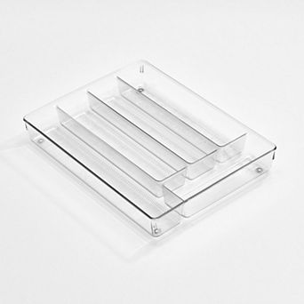 iDesign 5-Section Plastic Kitchen Cutlery Drawer Organizer