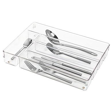 iDesign 5-Section Plastic Kitchen Cutlery Drawer Organizer
