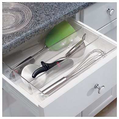iDesign Linus Collection Recycled Plastic Grand Utensil Organizer