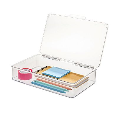 iDesign Kitchen Binz Collection Plastic Stackable Storage Bin with Lid