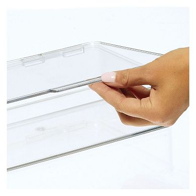 iDesign Kitchen Binz Collection Plastic Stackable Storage Bin with Lid