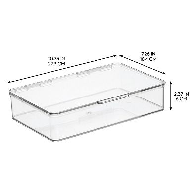 iDesign Kitchen Binz Collection Plastic Stackable Storage Bin with Lid