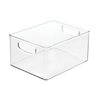 iDesign Plastic Stackable Pantry Bin with Handles