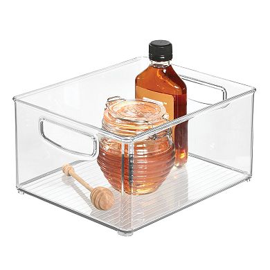 iDesign Plastic Stackable Pantry Bin with Handles