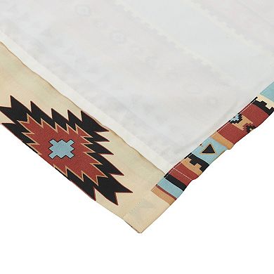 Tagus 84 Inch Window Curtains, Southwest Motifs, Grommets, Microfiber