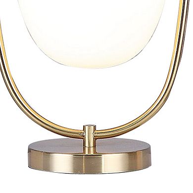 Raze Table Lamp, Led Light, Modern Globe Shade, Metal Body