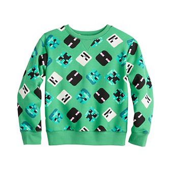 Boys 4-12 Jumping Beans® Soft Fleece Minecraft Graphic Pullover