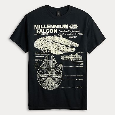 Men's Star Wars Millenium Falcon Graphic Tee