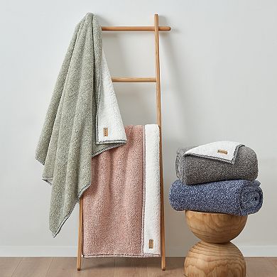 Bearpaw Melange Sherpa Throw Blanket
