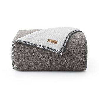 Bearpaw Ashford Melange Sherpa Throw Blanket
