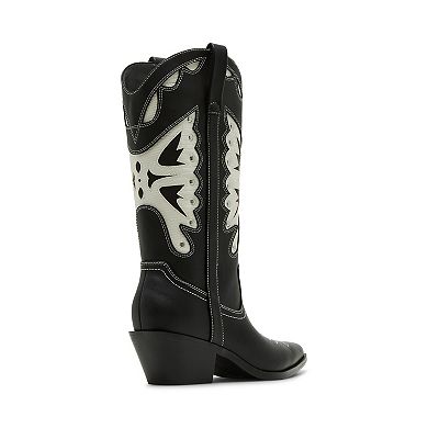 madden girl Saloonn Women's Butterfly Cowboy Boots