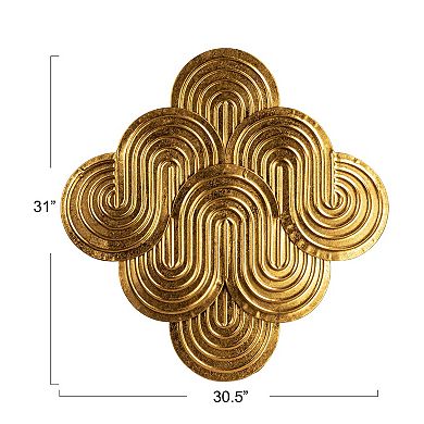 Storied Home Decorative Waves Metal Wall Art