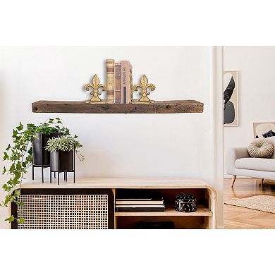 Storied Home Reclaimed Wood Floating Wall Shelf