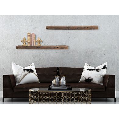 Storied Home Reclaimed Wood Floating Wall Shelf