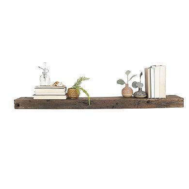 Storied Home Reclaimed Wood Floating Wall Shelf