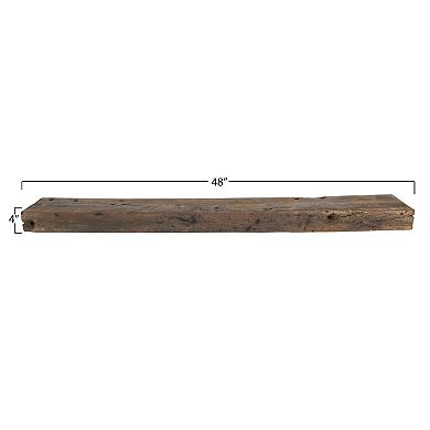 Storied Home Reclaimed Wood Floating Wall Shelf