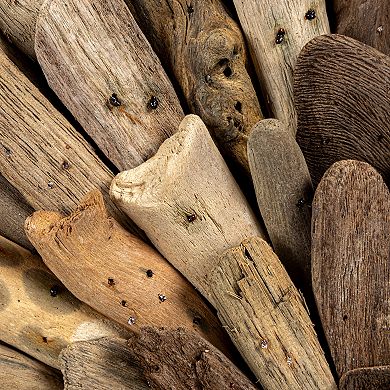 Storied Home Round Driftwood Wall Decor