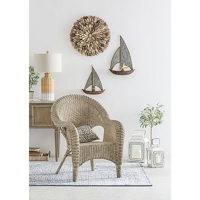 Storied Home Round Driftwood Wall Decor