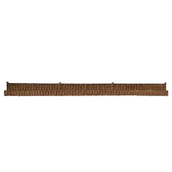 Storied Home Handwoven Rattan Wall Shelf
