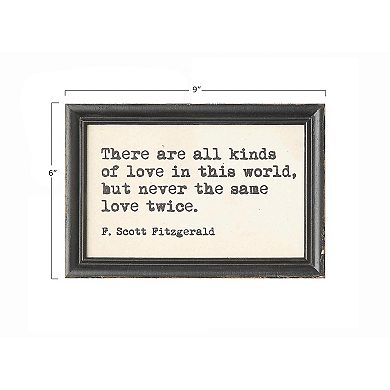 Storied Home 4-Piece Wood Framed Quotes Wall Decor Set