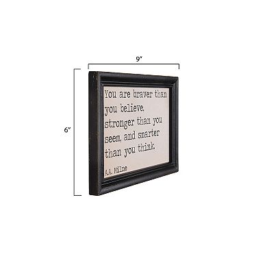 Storied Home 6-Piece Wood Framed Inspiration Sentences Wall Decor Set