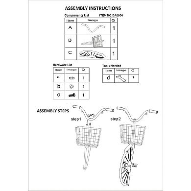 Storied Home Distressed Rust Bike Shaped Metal Wall Decor with Basket