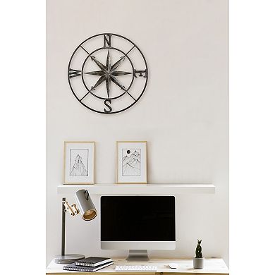 Storied Home Metal Compass Wall Decor