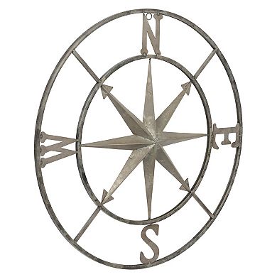 Storied Home Metal Compass Wall Decor