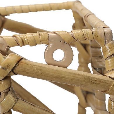 Storied Home Main and Mesa Woven Cane Wall Pocket