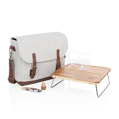 Legacy Adventure Wine Tote with Wine Glasses & Mini Table