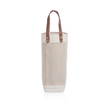 Legacy Pinot Jute Single Bottle Insulated Wine Bag